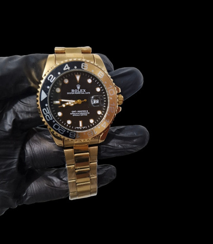 Reloj Rolex Dorado Con Negro Clon