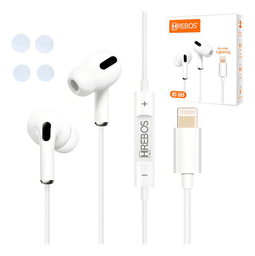 Fone Ouvido Com Microfone Volume Para iPhone 14 13 12 11 Pro
