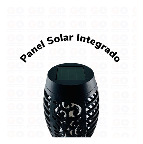Lampara Estaca Solar Antorcha Led Para Jardín 1.5w