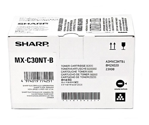 Toner Sharp Mx-c30nt-b Original Para Mx-c250 Mx-c300p