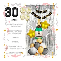 Comprar Set Combo Globos Metalizado Fiestero Feliz Cumpleaños Rumba 