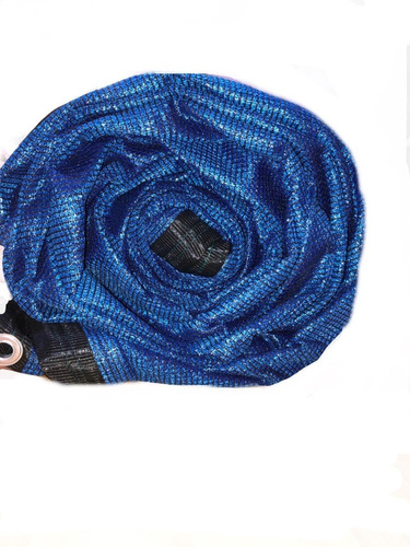 Malla Sombra 3.5x5 Azul 90% Raschel Reforzada Toda La Orilla