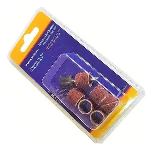 Kit Lijas Y Porta Lijas P/ Minitorno T/ Dremel 7 Pz Ruhlmann