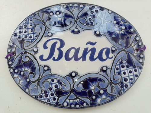 Placas Decorativas Oval  Talavera 26cm Ancho X 22cm De Alto.