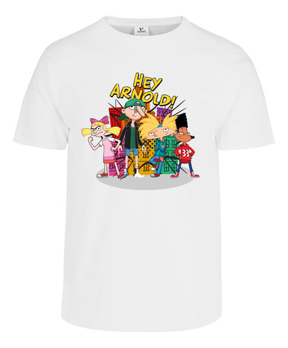 Playera Hey Arnold Nickelodeon Retro 90s D1