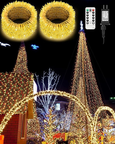 2 Luces Led De Navidad Para Exteriores Impermeables 403 Pies