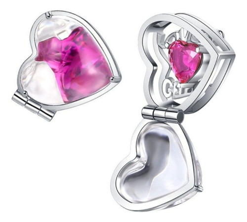 Pendientes De Cristal Con Forma De Corazón De Amor Para Muje