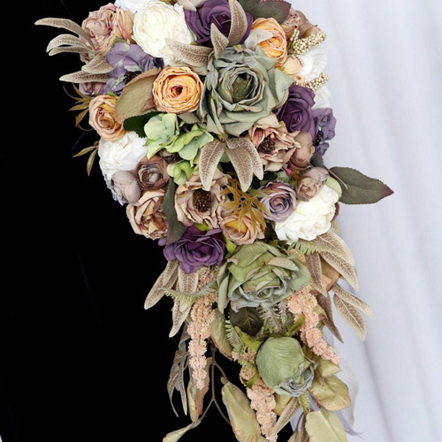 Bouquet Bouquet Flores Artificiales Decorativas De Flores De