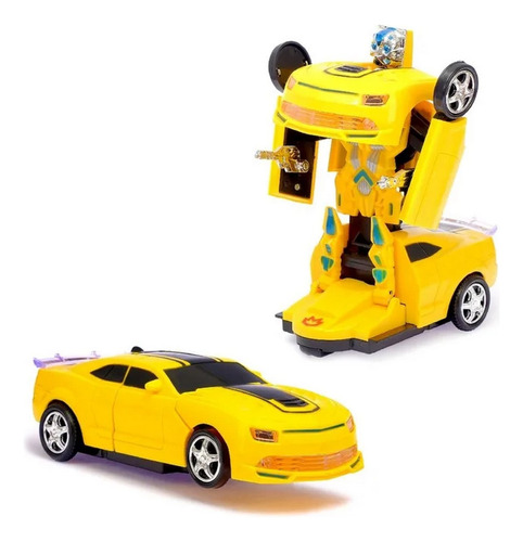 Carro Deportivo  Robot Transformers Bumblebee + Baterias
