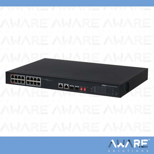 Switch Dahua Poe De Escritorio Dh-pfs3218-16et-135 135w