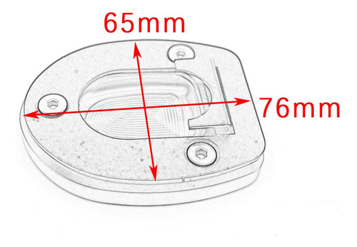 Zx Soporte Lateral De Aluminio Cnc Para Accesorios Vespa Gts