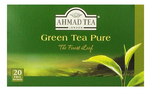 Ahmad Tea T Verde Puro, Cajas De 20 Unidades (paquete De 6)