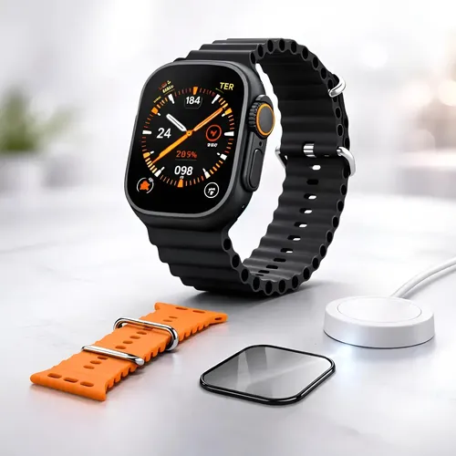 Relógio Smartwatch S9 Ultra Inteligente Série 10 Bluetooth Nfc Gps 49mm + Pulseira e Pelicula Mzcell