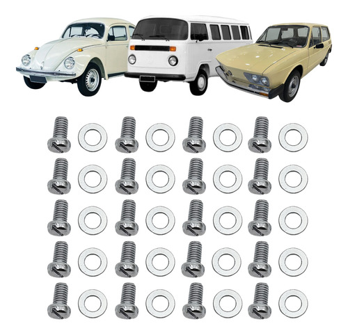 Kit Parafusos Lataria Do Motor Vw Fusca/brasilia/kombi A Ar