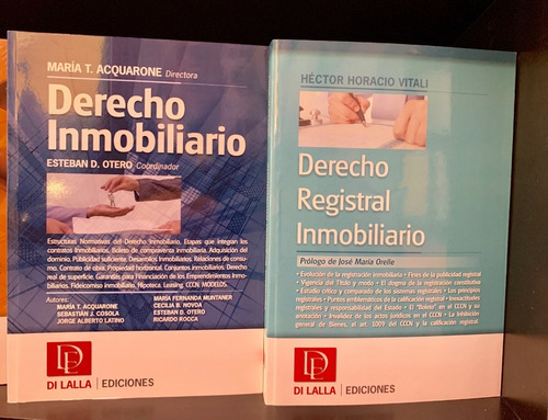 Pack Derecho Registral Inmobiliario + Derecho Inmobiliario