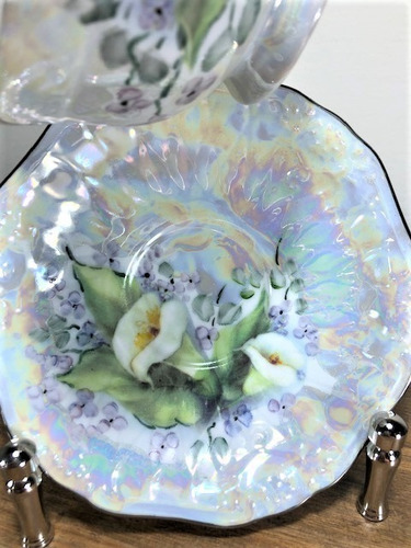 Imagem 5 de 7 de Enfeite Xicara Chá Com Suporte Bodas De Prata 25 Anos 24cm