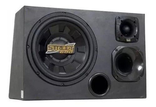 Caixa Trio Spyder 12 Pol Subwoofer Drive Tweeter Ativa Autom