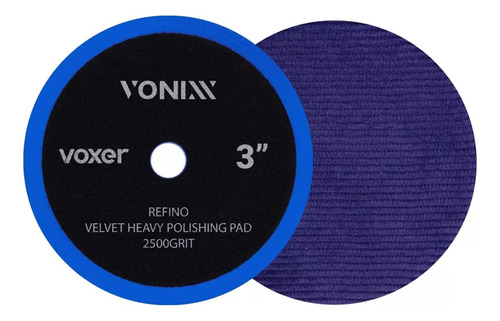 Boina Veludo Voxer Azul Refino 3 2500grit Vonixx