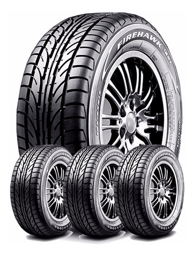 Kit 4u 185/65 R15 Fh900 Firestone Firehawk + 4 Válvulas $0