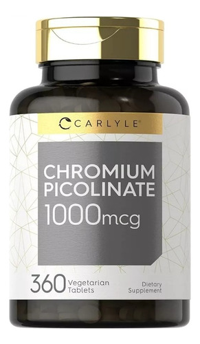 Picolinato De Cromo 1000 Mcg. Carlyle. 360 Tabletas.