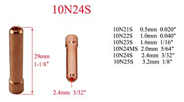 Lente De Gas Tig Stubby 17gl332 332 Y 10 Pyrex Cup Y Tig Len
