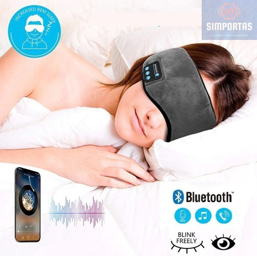 Antifaces Auriculares Dormir Bluetooth Música Micrófono Stgo