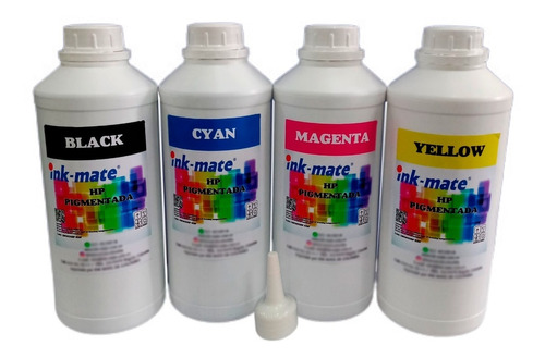 Tinta Para Recarga De Impresoras Por 1000 Ml Hp Ink Mate