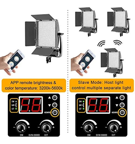 Imagen 5 de 5 de Gvm Kit De Iluminacion Led Bicolor 900d Regulable Con Sist