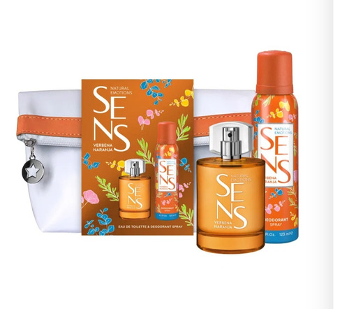 Neceser Sens+perfume +desodorante Verbena+naranja Original.
