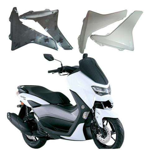 Tapas Inferiores Piso Yamaha Nmax Color Blanco