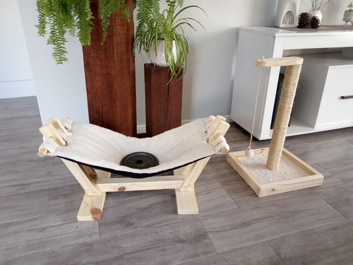 Imagen 8 de 8 de Cama Hamaca Paraguaya Para Gatos Muy Cómoda De Calidad