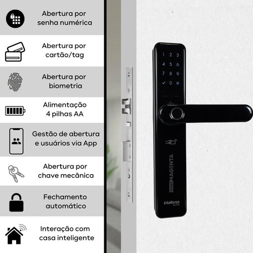 Imagem 4 de 6 de Fechadura Intelbras Ifr 7000+ Otima Para Airbnb
