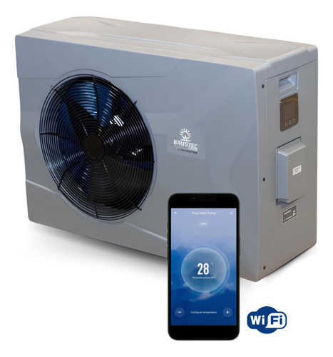 Trocador De Calor P/ Piscina Até 80m³ Interver Com Wi-fi
