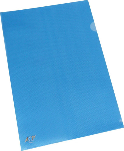 Pasta Em L A4 Para Proteção De Documentos Azul C/50