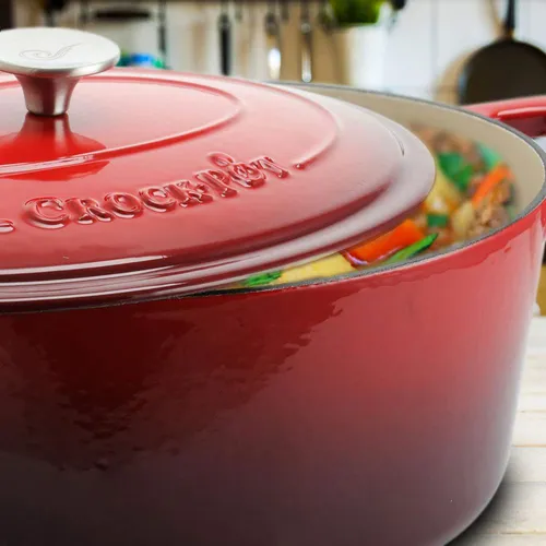 Olla Dutch Oven Crock-pot Artesanal De Hierro Fundido Esmalt
