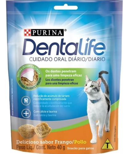 Pack 12 Unid. Dentalife Snack Dental Gatos 40 G.