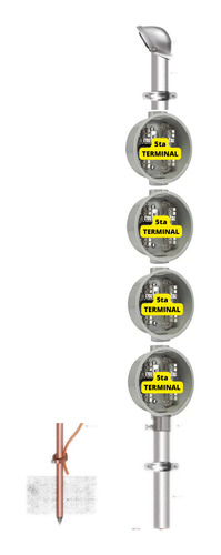 Kit Cfe Para 2 Medidor Acometida Mufa 3m Bifasico Para 220v