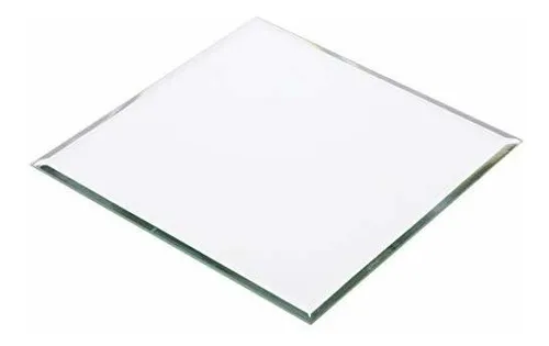Espejo De Vidrio Biselado Plymor Square De 3 Mm, 6 X 6 Pulga