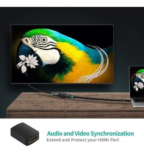 Imagen 6 de 7 de Adaptador Hdmi A Hdmi Ugreen Hembra A Hembra 4k