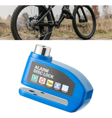 Cerradura De Disco Con Alarma Genérica, Para Orificio Azul