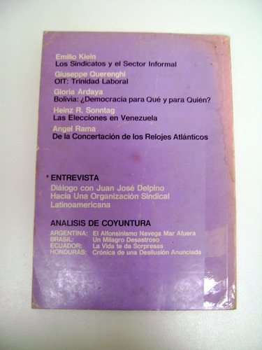 Revista Nueva Sociedad 70 Venezuela Godio Sindicalismo Boedo (Usado)