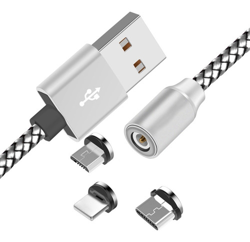 Cable Usb Magnético Para Android Microusb B / C / Apple