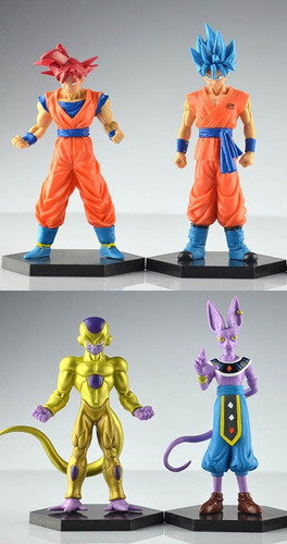 Dragon Ball Super - Kit Com 4 Personagens