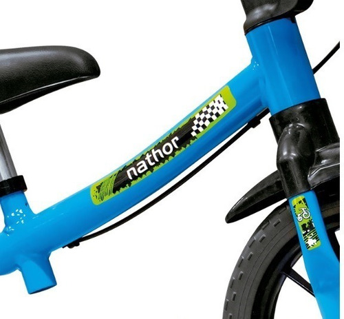 Bicicleta Infantil Sem Pedal Equilíbrio Balance Azul Nathor