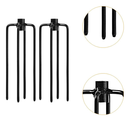 2pcs Led Led Ludro Base Base Base Partimais Tola De Gardence
