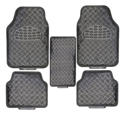 Alfombra Cubre Piso Metálico Colores Set 5pcs Auto Tuning