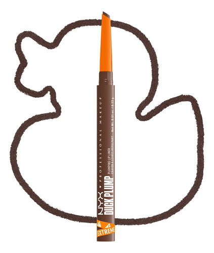 Delineador De Labios Duck Plump De Nyx Professional Makeup Syrnge Siena