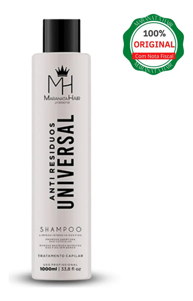 Shampoo Anti Resíduos Universal Detox Limpeza Profunda 1 L
