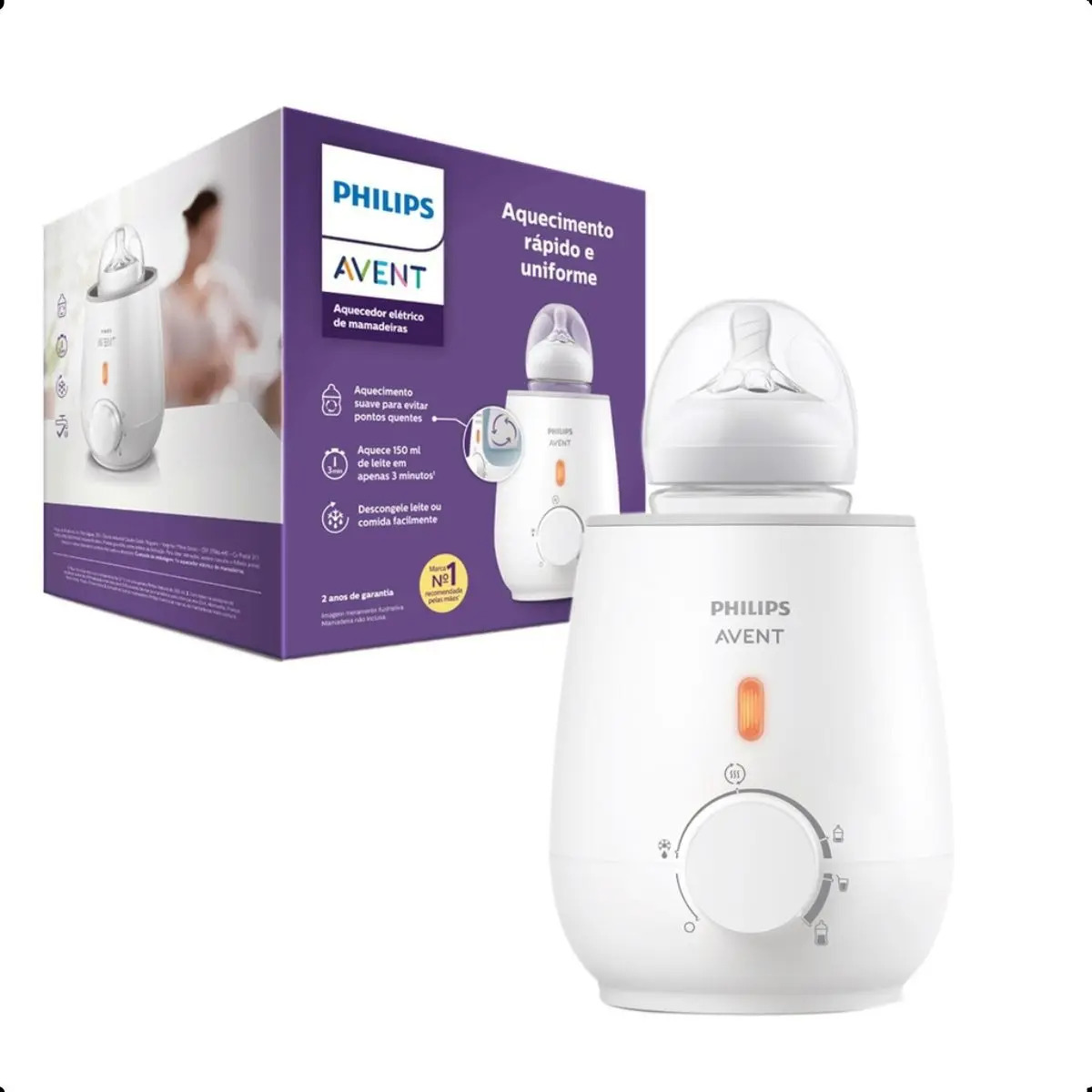 Aquecedor Mamadeira Philips Avent Elétrico Uso Diário