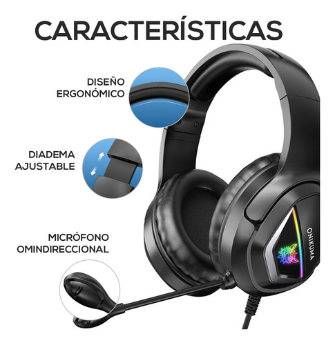 Audífonos Alámbricos Micrófono Integrado Diadema Ajustable X2